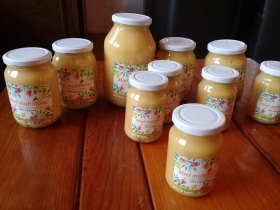 Miel tipo mantequilla, miel de abeja Cholula,