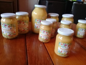 Miel tipo mantequilla, miel de abeja Cholula,